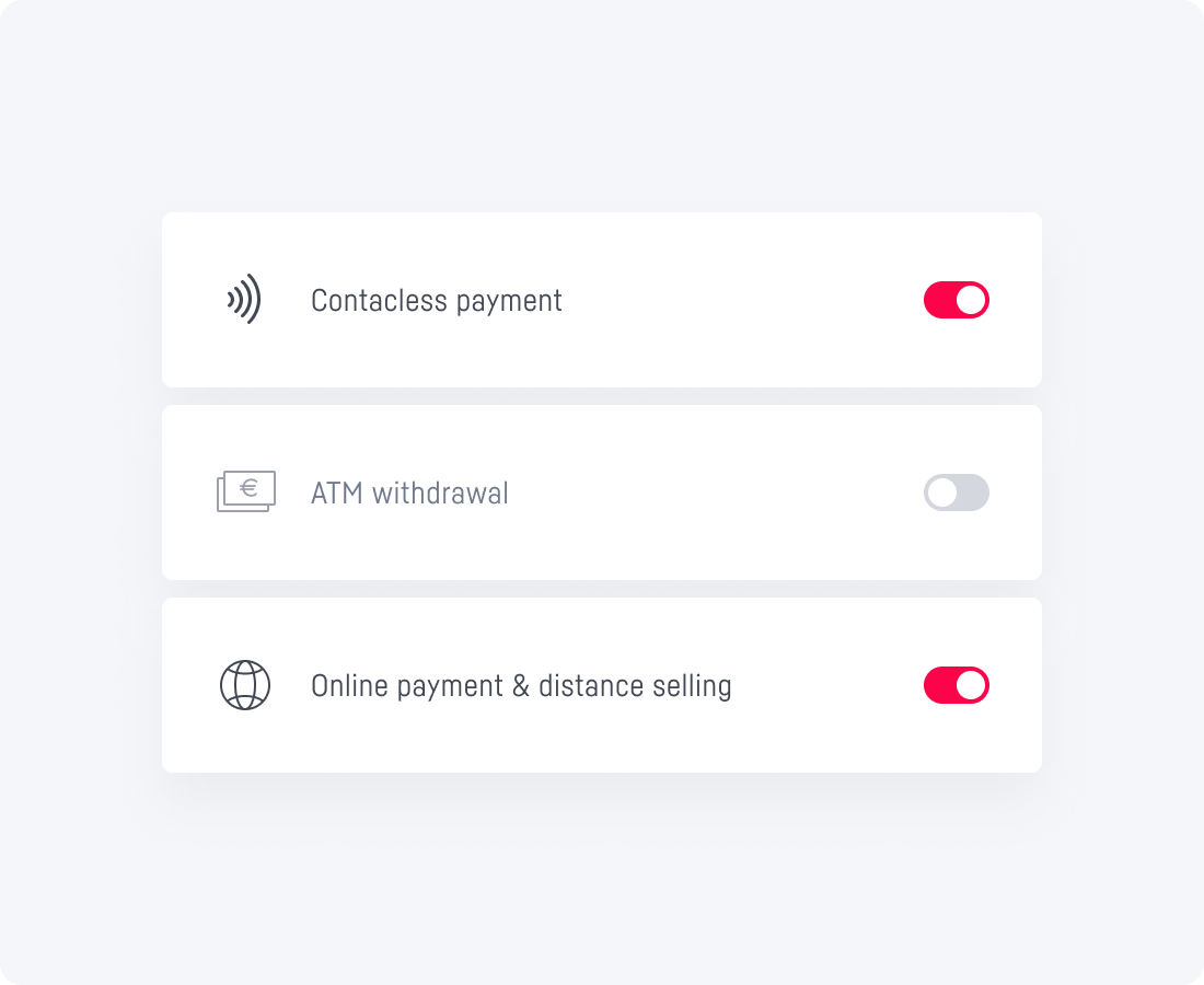 options de sécurité