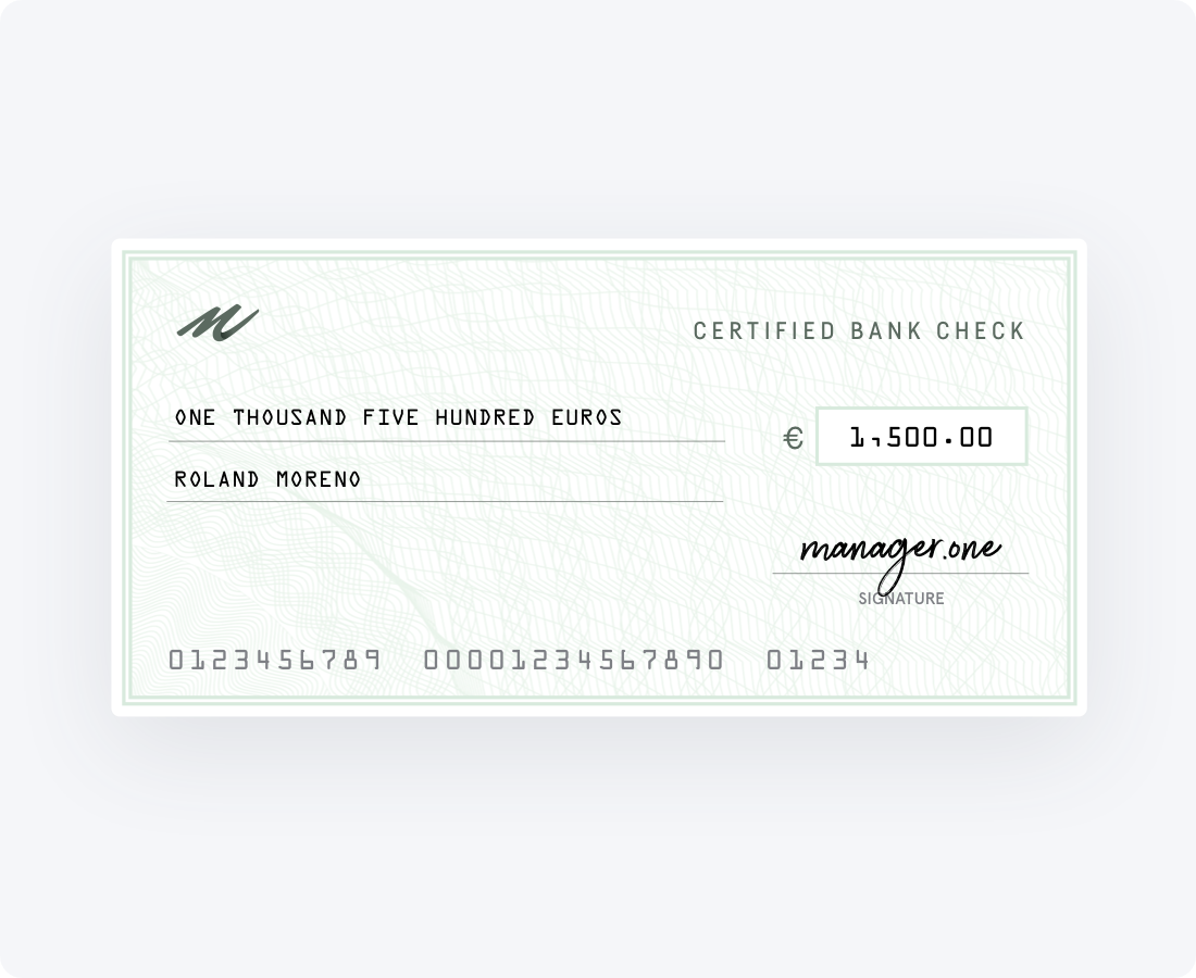 cheques de banque