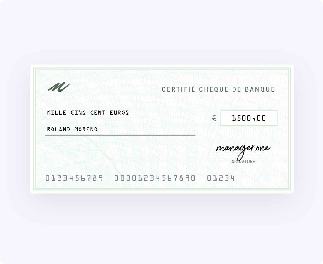 cheque de banque
