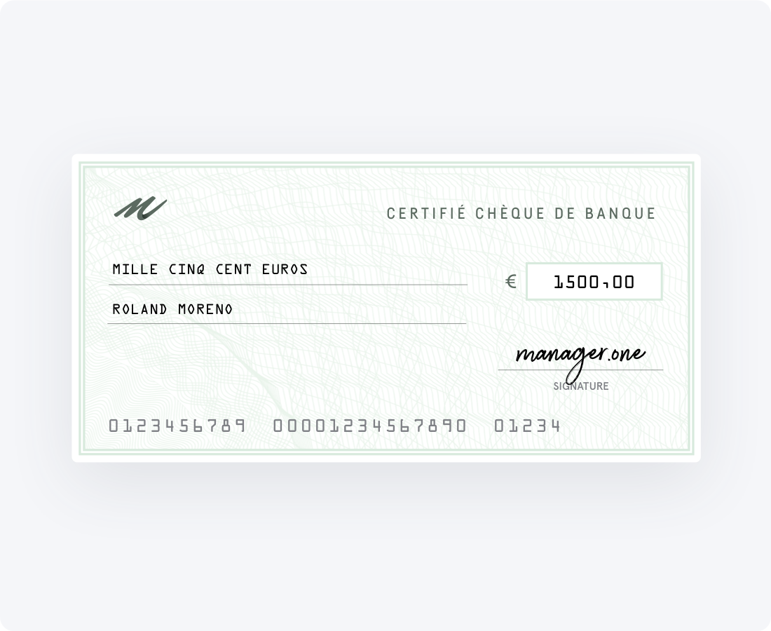 cheques de banque