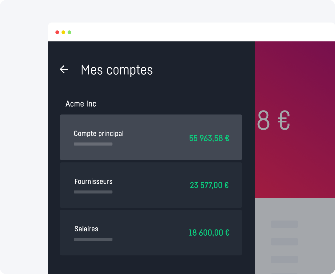 comptes et sous-comptes