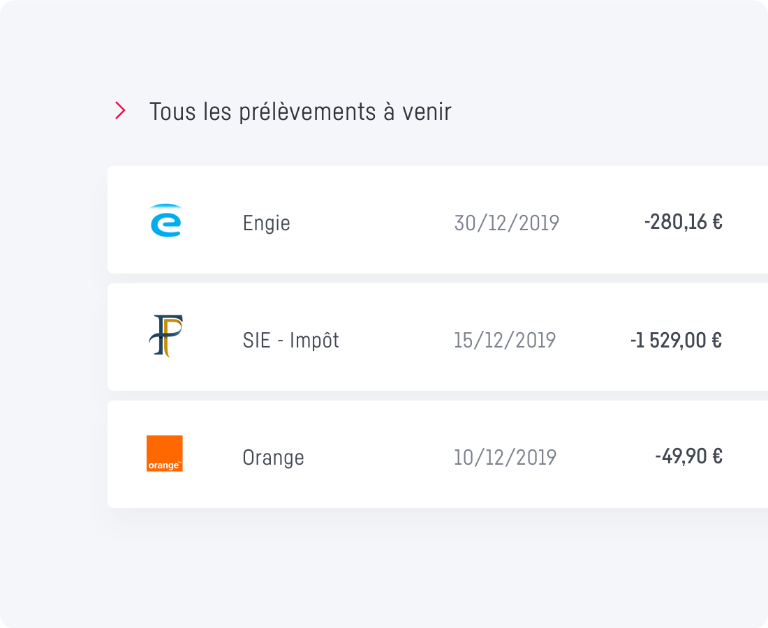 prélèvements bancaires